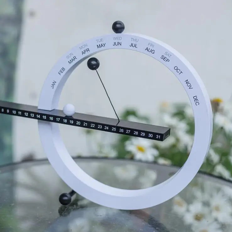 Perpetual Calendar Nordic Minimalist Desk Calendar Fall 2025 Home Office Decor Manual Timeless Birthday Gift