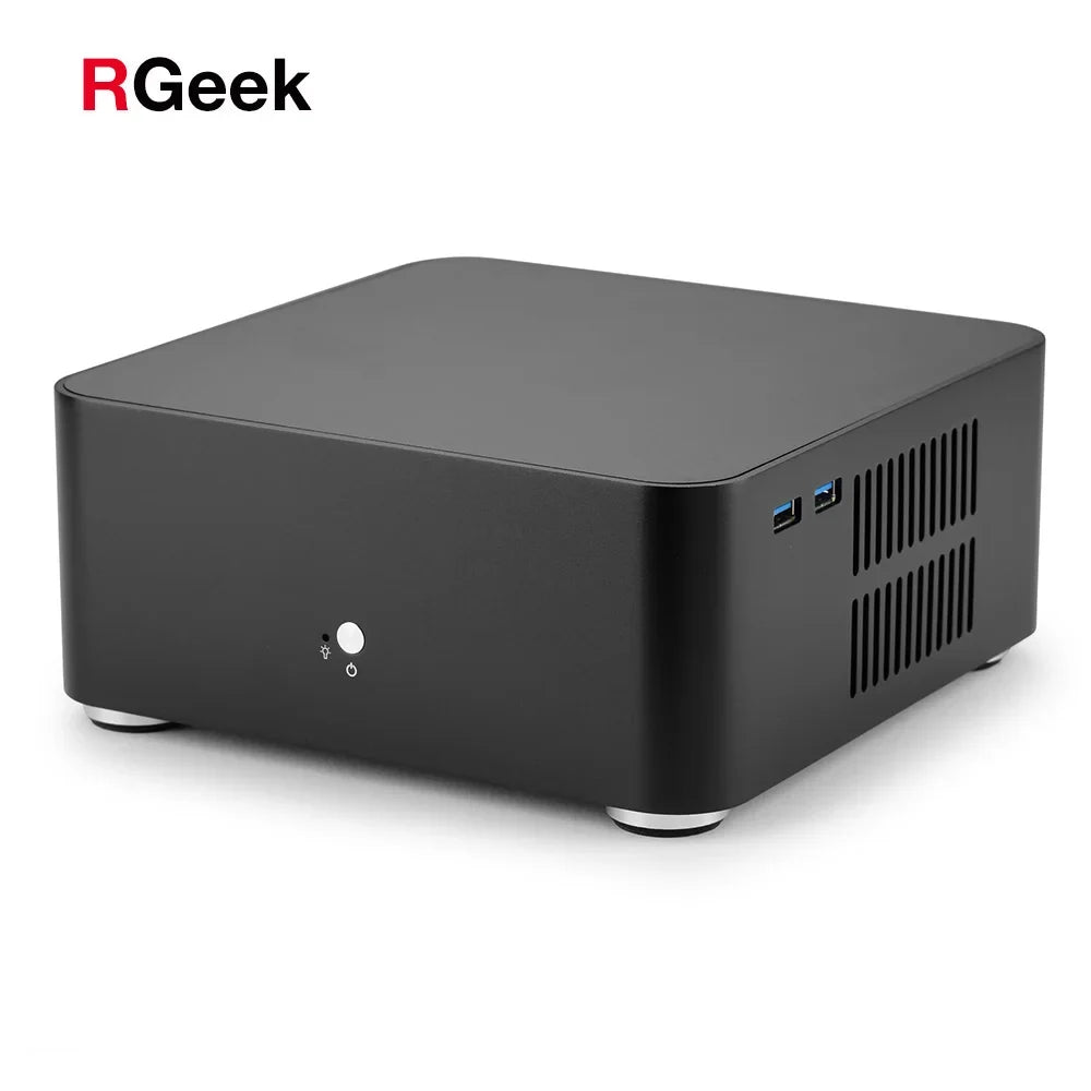 Mini ITX Case All Aluminum Chassis With Built In PSU