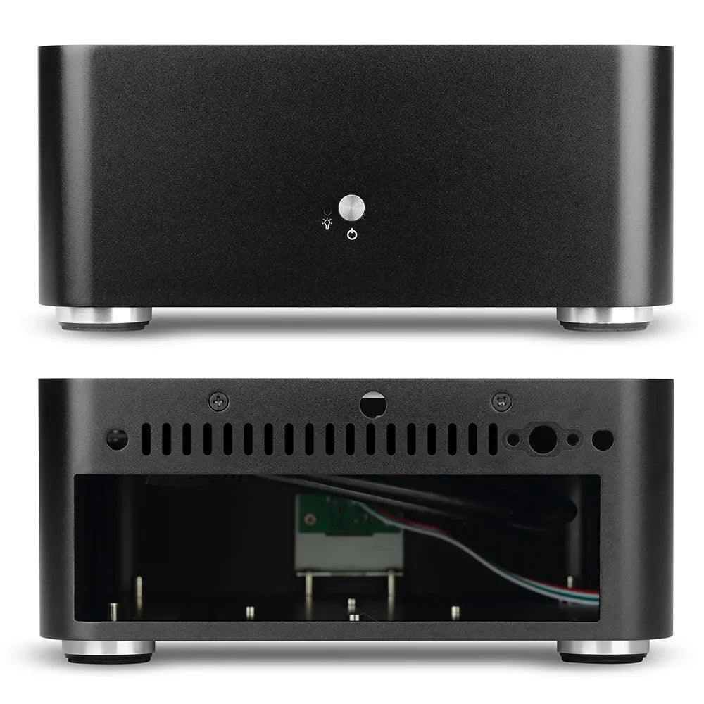 Mini ITX Case All Aluminum Chassis With Built In PSU