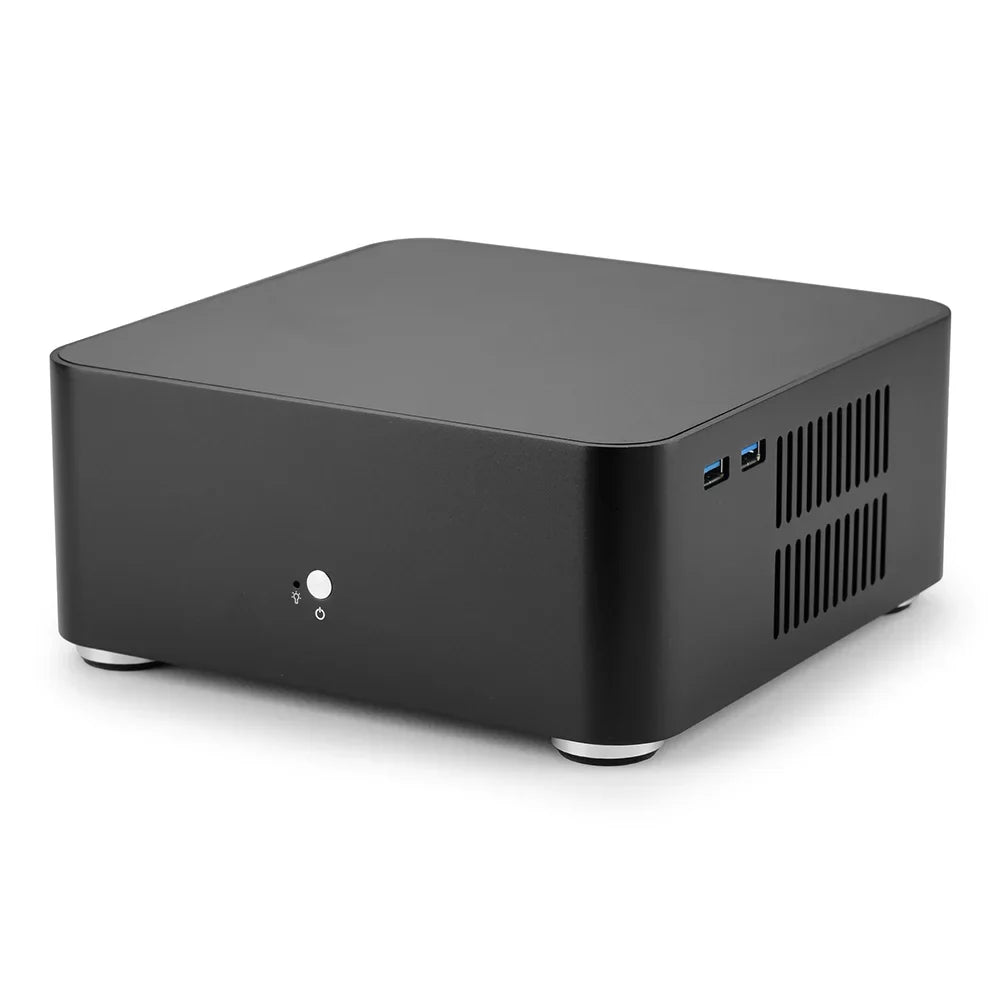 Mini ITX Case All Aluminum Chassis With Built In PSU