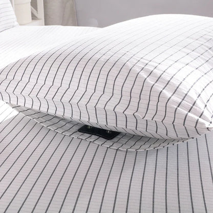 Earthing Fitted Sheet Organic Cotton Silver Grounding