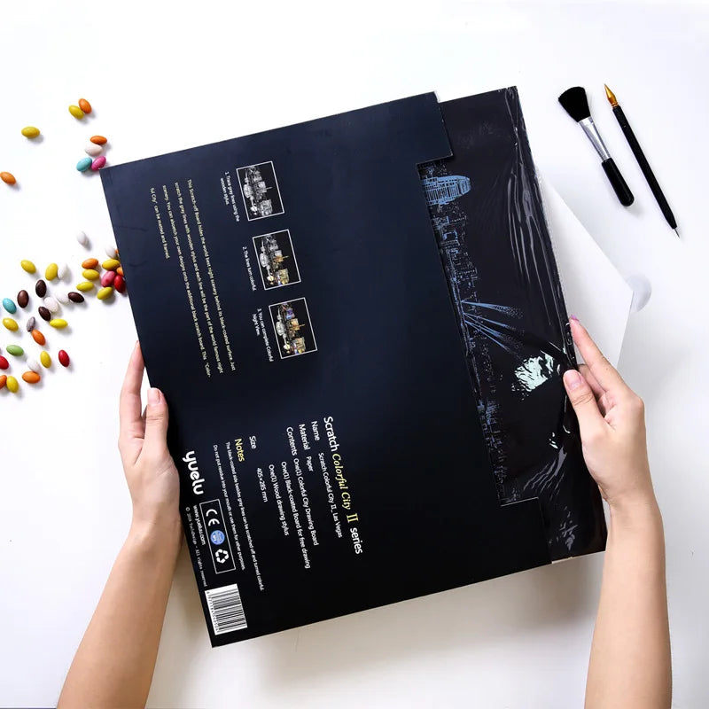 40.5cm Kids Coloring Scratch Picture Toy for Stress Relief