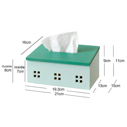 Tissue Box Wooden Nordic Napkin Holder Box Fall 2025 Kitchen Dining Organizer Eco Friendly Rustic Gift