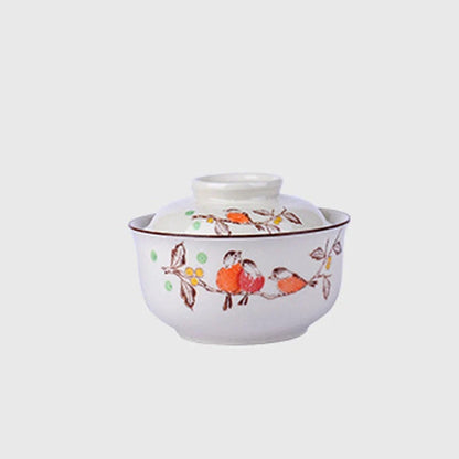 Ramen Bowl Large Ceramic With Lid Retro Fall 2025 Tableware