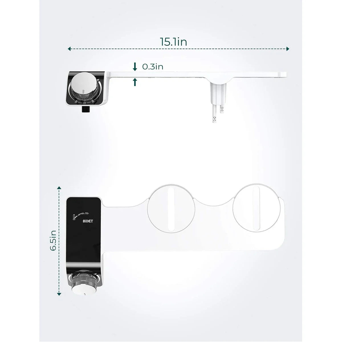 Bidet Toilet Seat Attachment Dual Nozzle Self Cleaning Non Electric Fall 2026 Home Upgrade