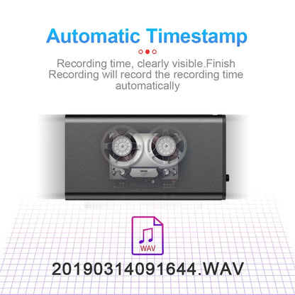 Voice Recorder Ultra Thin Mini Digital Dictaphone Compact