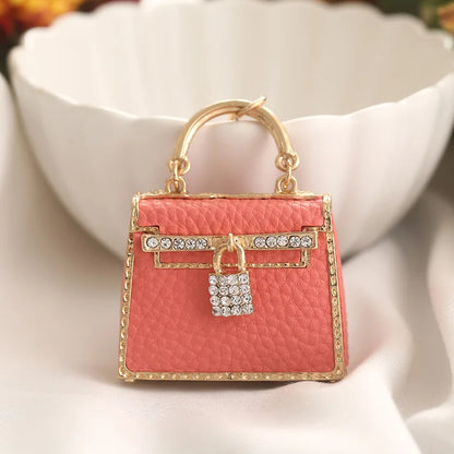 1+1 Free Birkin Inspired Mini Hand Bag - Creative Leather Bag Charm Keychain Ornament