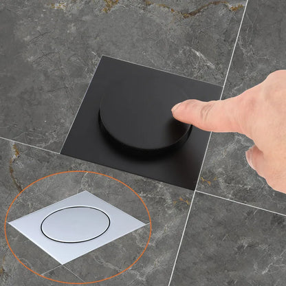 Floor Drain Brass Deodorizing Square Shower Drain Grate Cover 10x10 cm for Modern Bathroom Upgrade 2026
