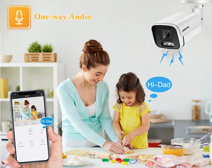 4K PoE IP Bullet Camera H265 Outdoor Color Night Vision