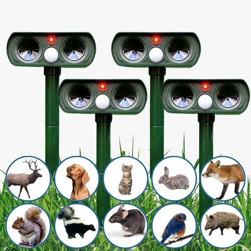 Ultrasonic Solar Pest Repeller Long Range Outdoor Garden