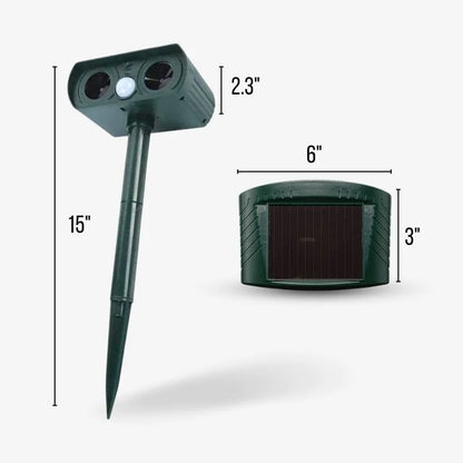 Ultrasonic Solar Bird Repeller Long Range Waterproof Outdoor