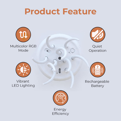 LED Jellyfish Lamp – Color-Changing RGB Voice-Activated Night Light