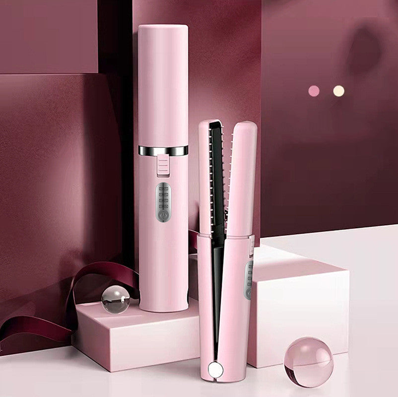 New USB Charging Mini Wireless Travel Hair Iron