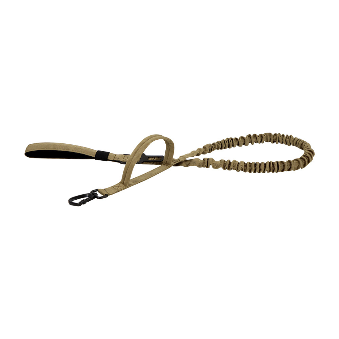 Dog Leash Tactical Fall 2025 Double-Handle Padded Bungee Center 69-Inch Extendable With Seatbelt Attachment