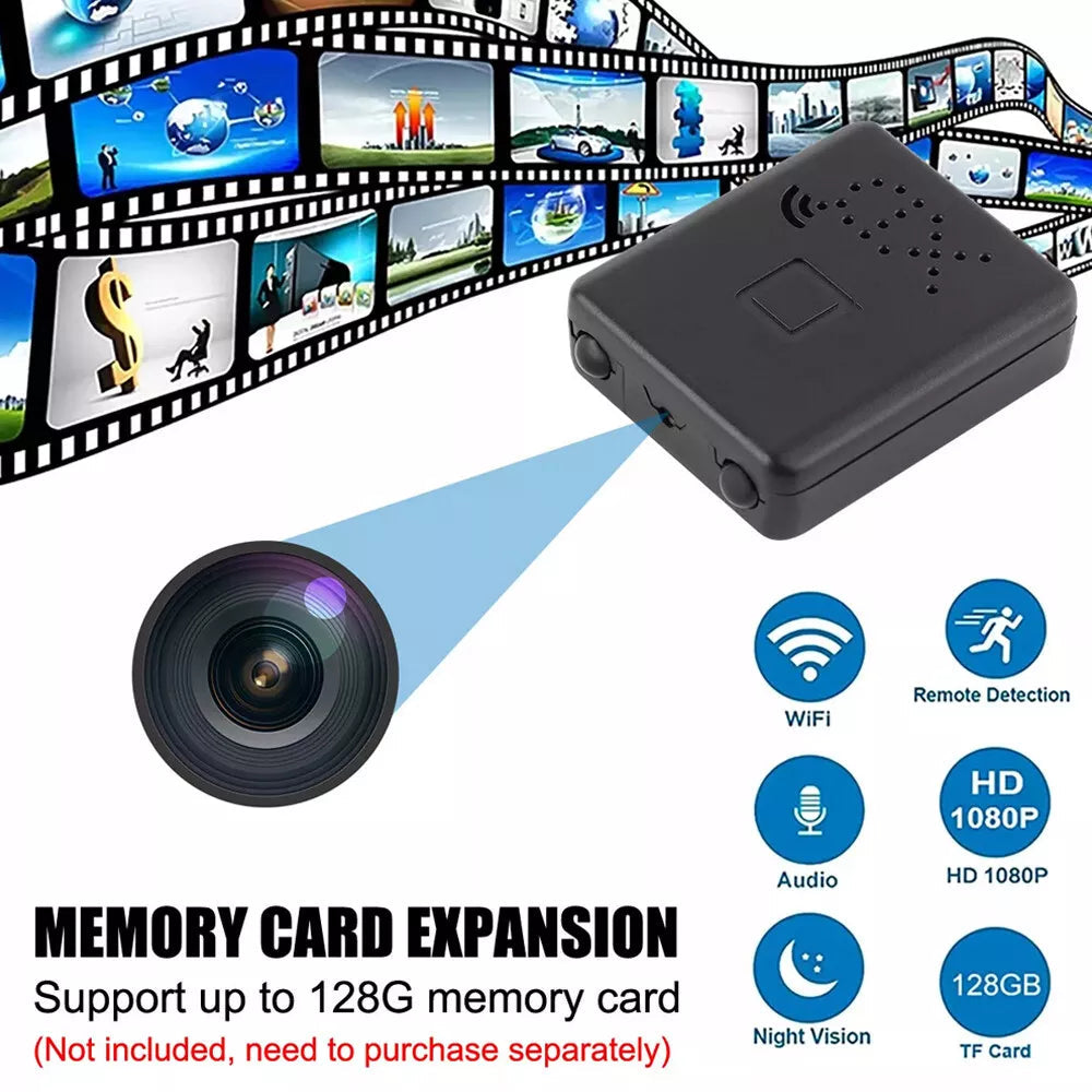 Micro HD Camera With Audio Night Vision Indoor 2025
