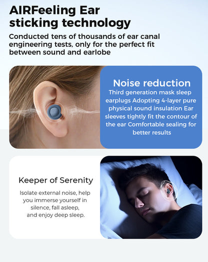 Silicone Ear Plugs For Sleep Soundproof Noise Reduction, Comfortable Sleep Aid Fall 2026 Gift