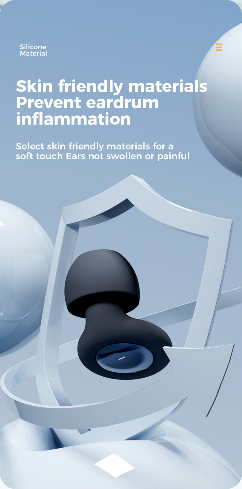 Silicone Ear Plugs For Sleep Soundproof Noise Reduction, Comfortable Sleep Aid Fall 2026 Gift