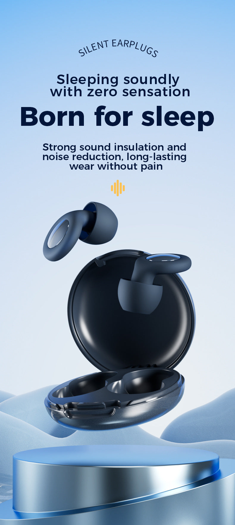 Silicone Ear Plugs For Sleep Soundproof Noise Reduction, Comfortable Sleep Aid Fall 2026 Gift