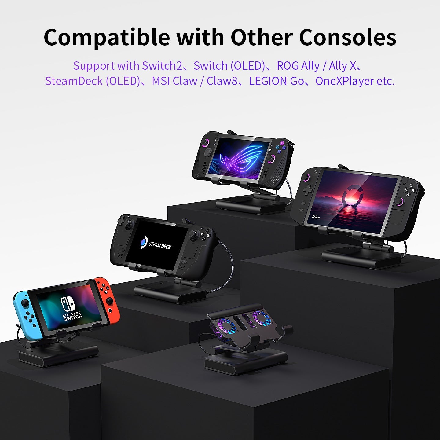 Docking Station 100W With Dual Fans 4K HDMI Gaming Dock