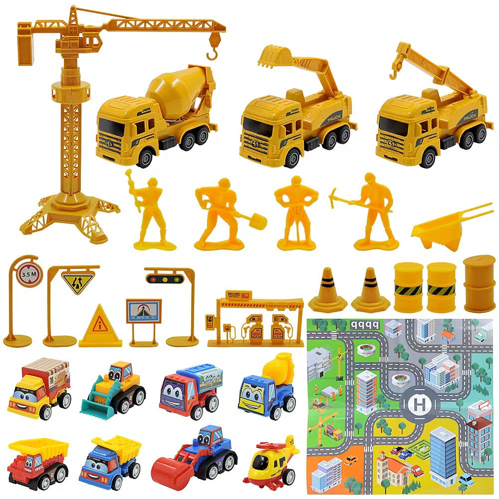 Advent Calendar Car Toys Box Kids 24 Day Christmas Gift