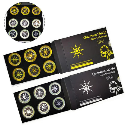 6-Pack EMF Sticker Anti Radiation Protection for Cell Phones, Tablets, Laptops, Routers