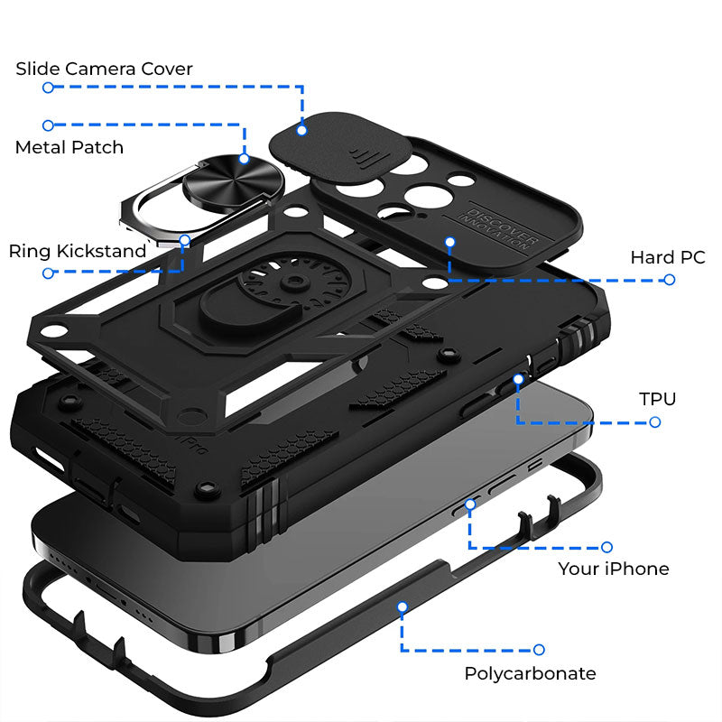 Magnetic Phone Case Rugged Ring Kickstand Fall 2025