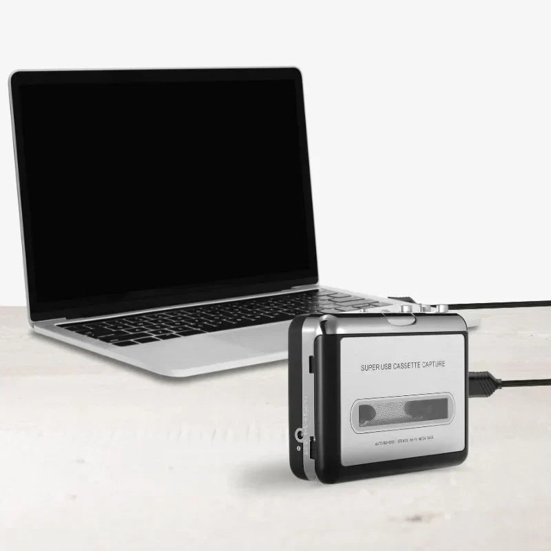 Cassette To USB Converter Portable Tape Digitizer MP3