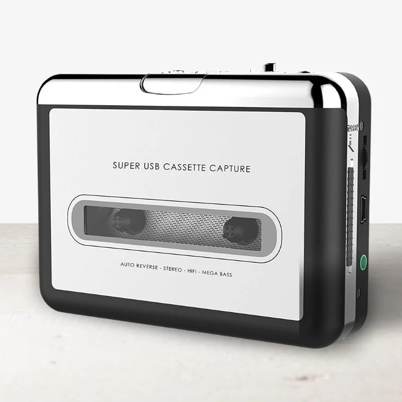 Cassette To USB Converter Portable Tape Digitizer MP3