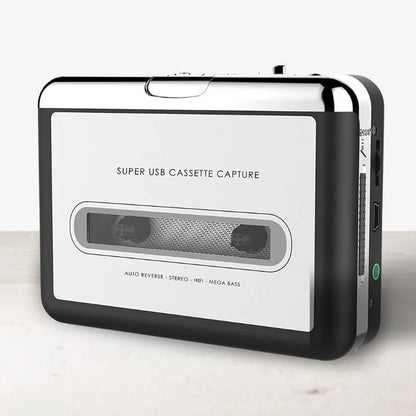 Cassette To USB Converter Portable Tape Digitizer MP3