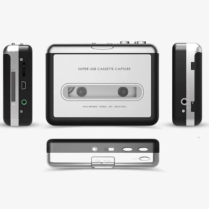 Cassette To USB Converter Portable Tape Digitizer MP3
