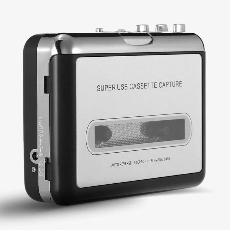 Cassette To USB Converter Portable Tape Digitizer MP3