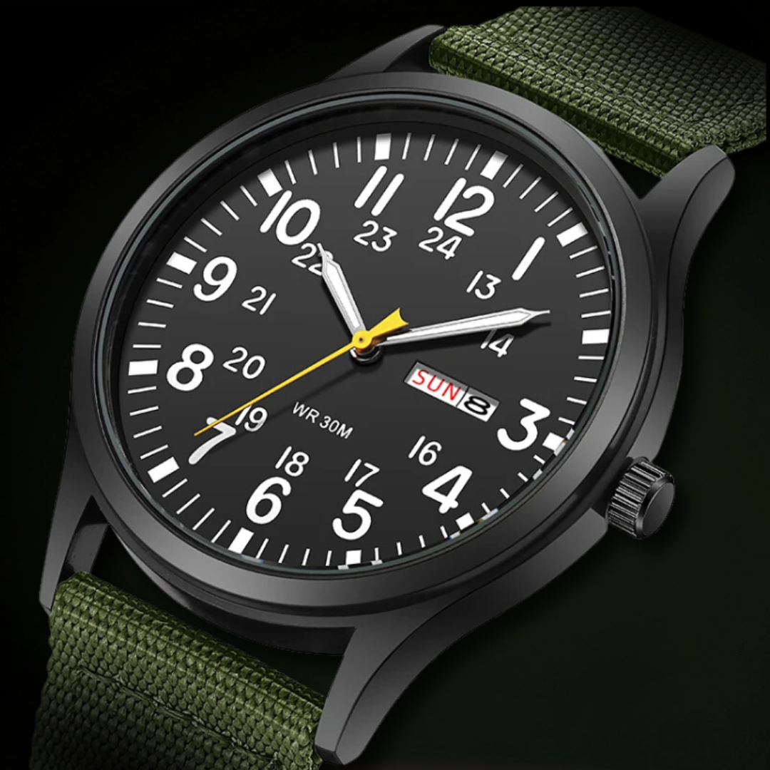 Durable men's outdoor watch – waterproof, scratch-resistant design, for adventure