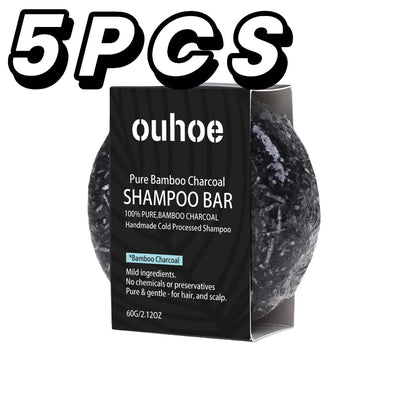 Bamboo Charcoal Shampoo Soap Bar 60g – Deep Scalp Cleanse Oil Control Hair Nourishing TikTok Viral 2026