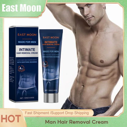 Hair Removal Cream 100g Intimate Areas Painless Non Irritating Beard Removal Grooming Trend 2026