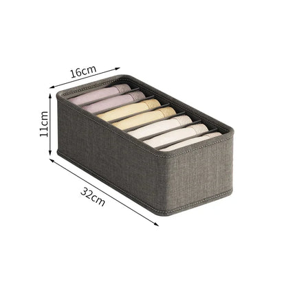 Polyester Sock Bra Organizer Box with 20 Grids - Home Organizers for Drawers & Cabinets