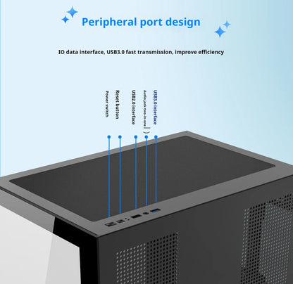 Gaming PC Case Dreamland Pro ATX Dual Glass 360mm Chassis