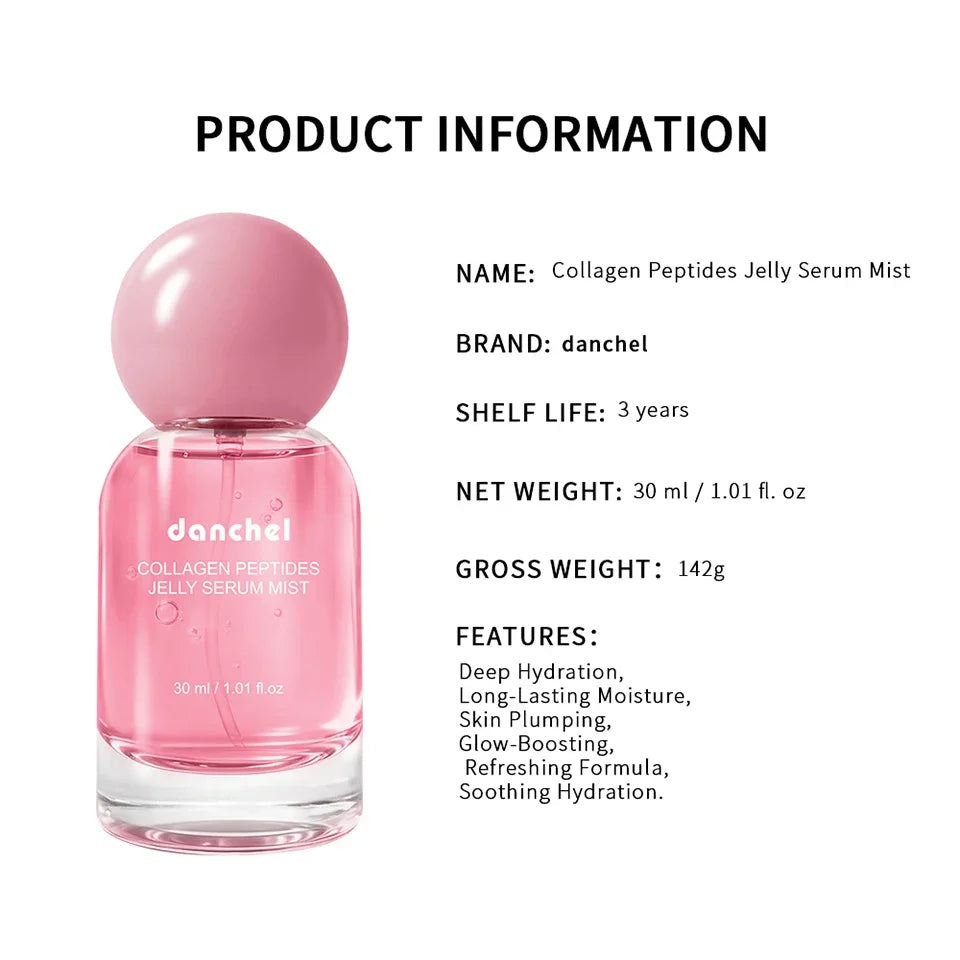 Collagen Peptides 2-in-1 Jelly Serum & Face Mist – Deep Hydration Moisturizing Skin Care Spray 2026