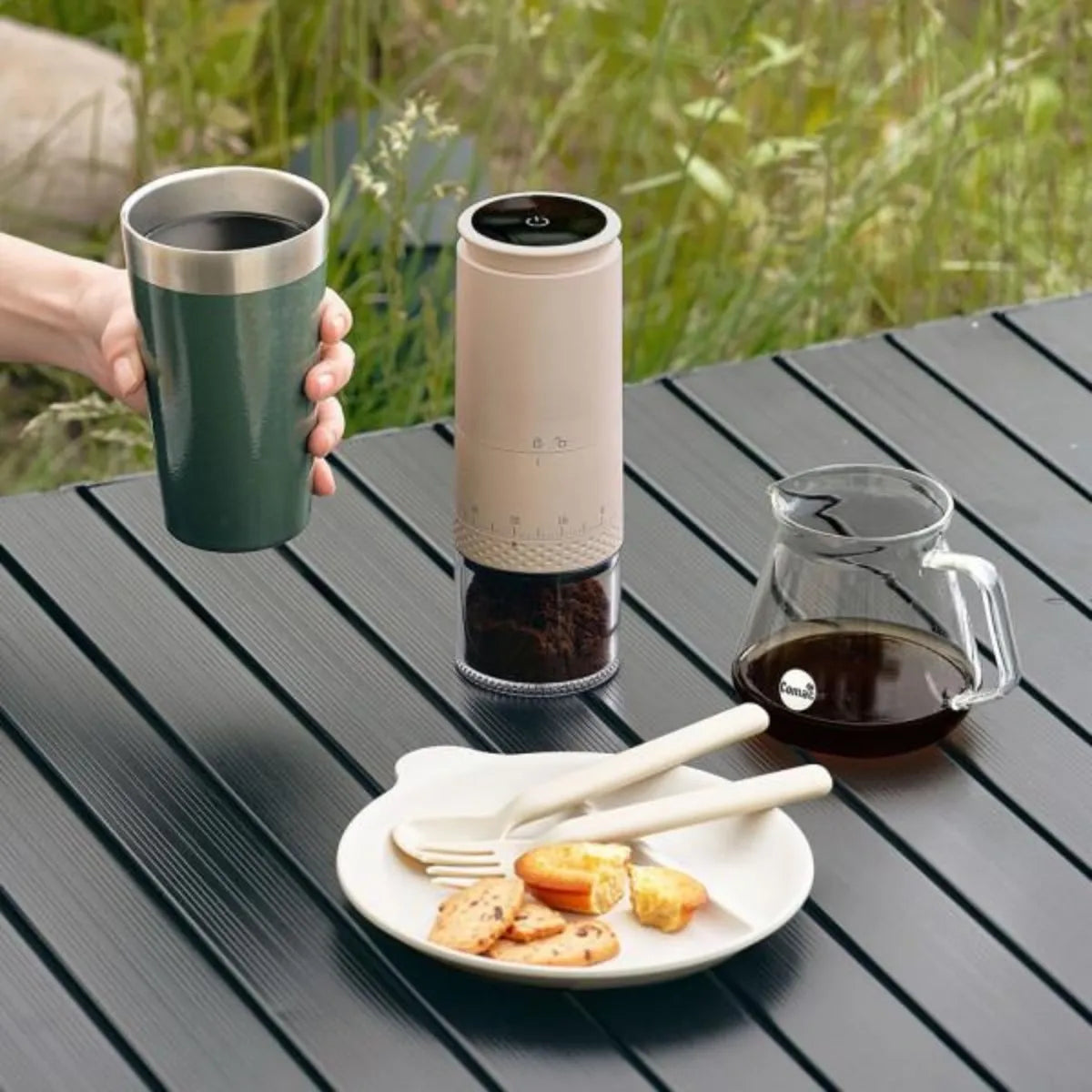 Coffee Grinder Rechargeable 1500mAh Portable Electric Burr Grinder Travel Home Fall 2025 Precision Grind