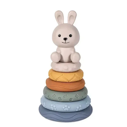 Variant image for Silicone Montessori Building Blocks for Babies - Stacking and Teething Toys for Early Learning, Safe and Lightweight, Bright Colors-2