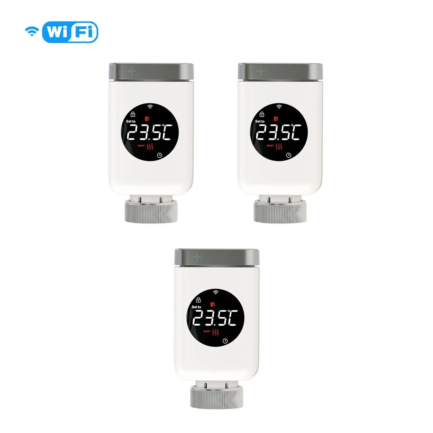 Smart Thermostat Radiator Valve TRV With WiFi ZigBee App Remote Control Energy Saving Fall 2025
