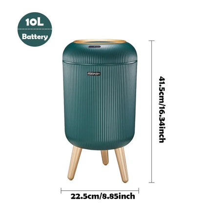 Automatic Trash Can Small Plastic Motion Sensor Bin - Smart Home Waste Container, Hands Free Hygiene 2025