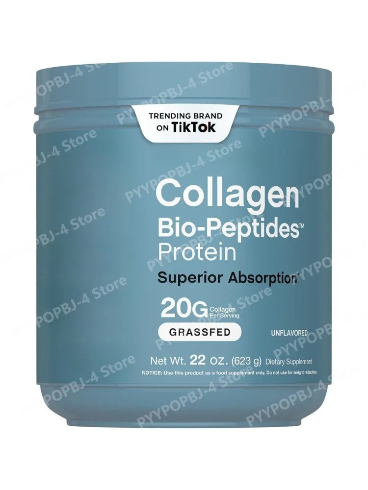 Collagen BioPeptides Powder 22oz Grassfed Protein Supplement for Hair Skin Nails Viral Glow Trend 2026