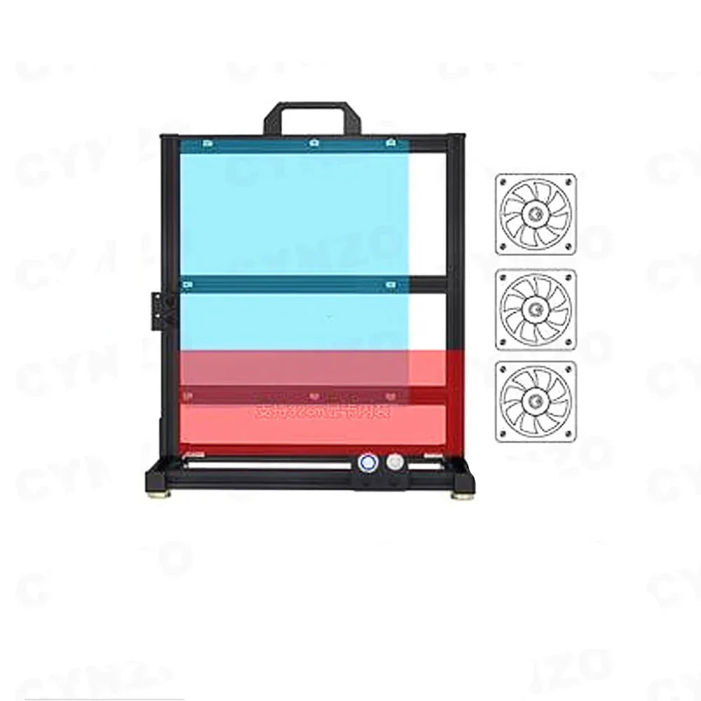 Open Frame Aluminum PC Case Rack EATX Water Cooling
