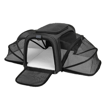 Pet Carrier Bag Up To 10kg Foldable Breathable Soft-Sided Travel Carrier Fall 2025 Safe Locking Zippers