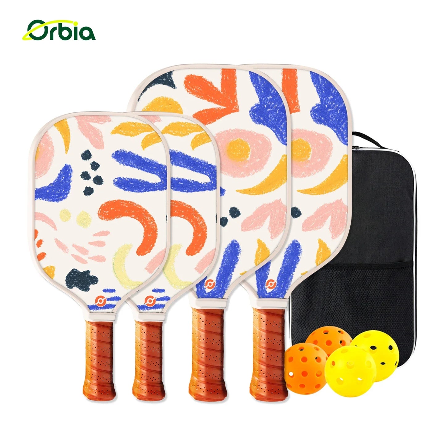 Variant image for Family-Friendly Pickleball Paddle Set with Glass Fiber and Lightweight PP Core for Kids and Adults, Ideal for Outdoor Fun-3