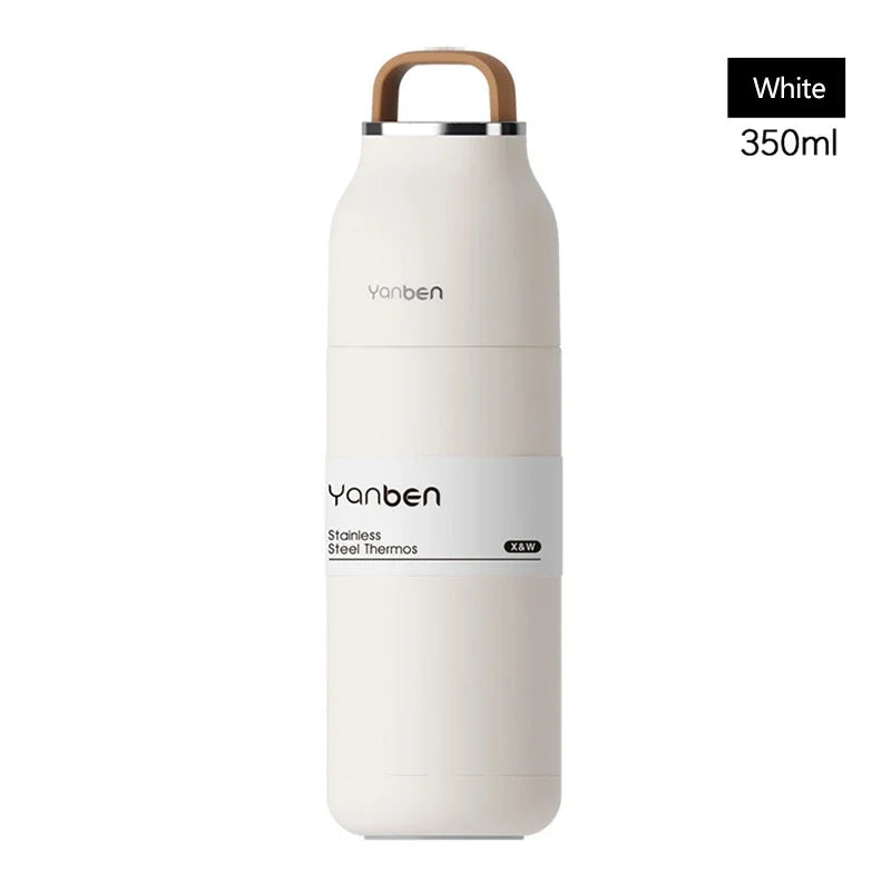 Travel Water Bottle 350ml 304 Stainless Steel Vacuum Thermos Flask Fall 2025 Insulated Leakproof On The Go
