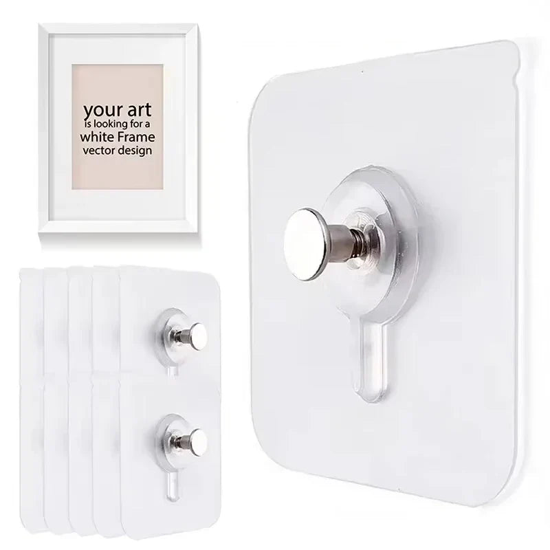 Adhesive Hooks 10 Pack No Drilling Wall Hooks Waterproof For Kitchen And Bathroom Fall 2026 Organization