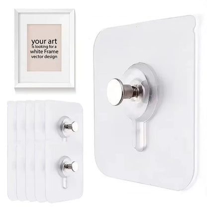 Adhesive Hooks 10 Pack No Drilling Wall Hooks Waterproof For Kitchen And Bathroom Fall 2026 Organization