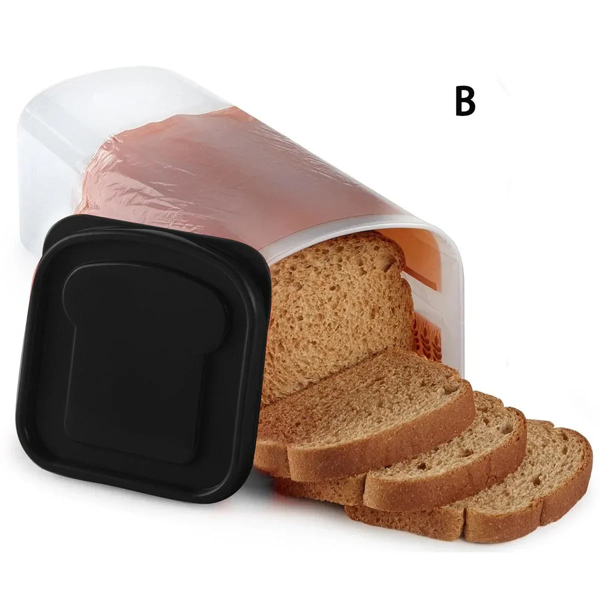Bread Box Plastic With Sealing Lid And Tray Airtight Bread Storage Container Kitchen Organization 2025 Easy Clean