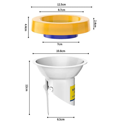 Toilet Flange Ring Universal Anti Leak Seal Floor Mounted Drain Seal for Bathroom Fall 2026 Upgrade